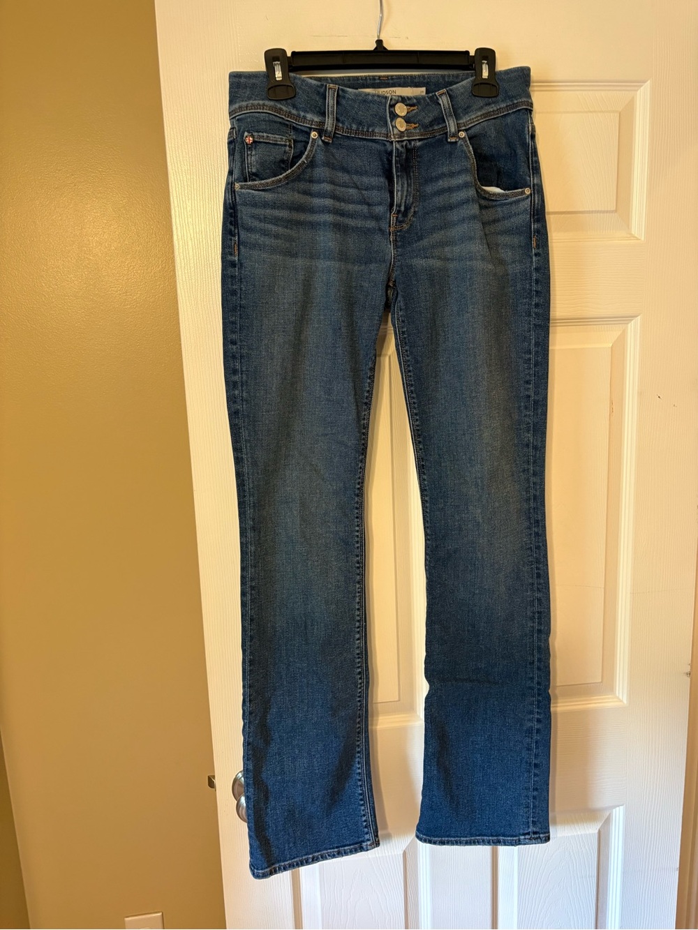 Hudson Jeans Bootcut Medium Wash Stretch Denim Low Rise Designer